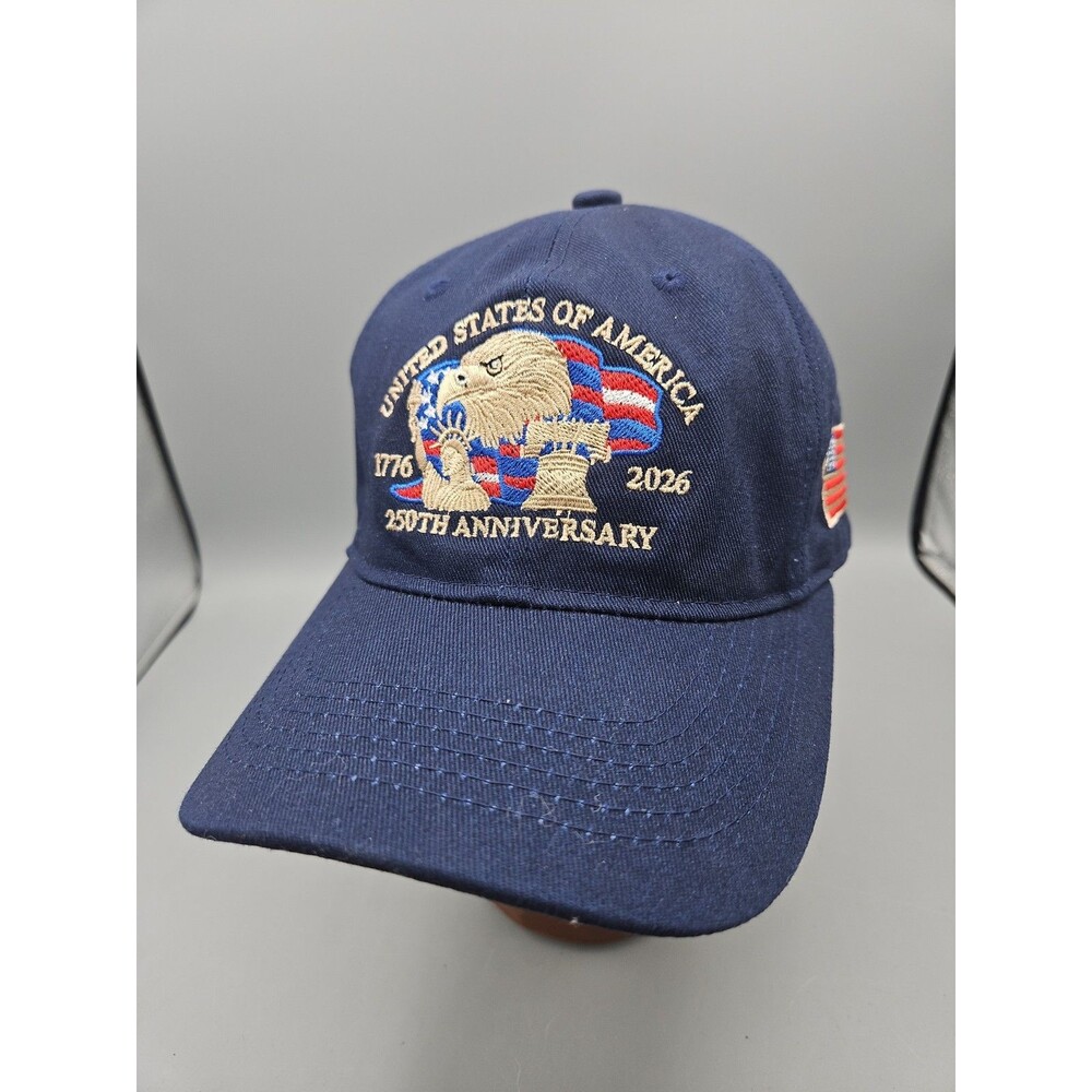 America  United States Of America 250th Anniversary Hat Dad Cap Embroidered Blue